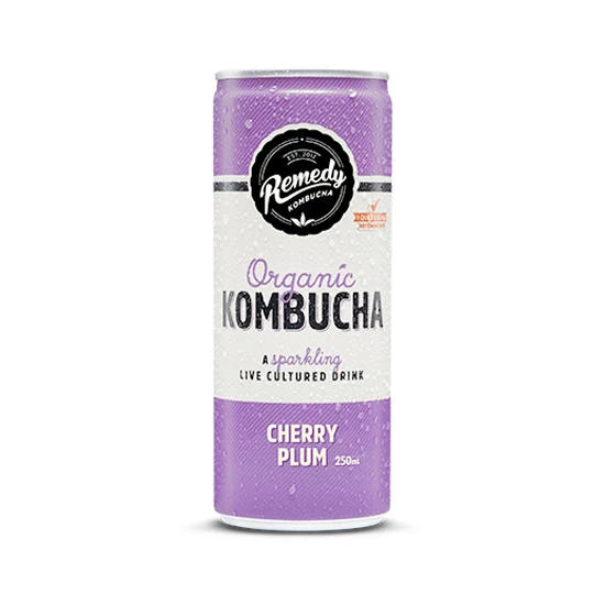 Remedy Kombucha Cherry Plum 330ml — Buy Online at Majidrinks