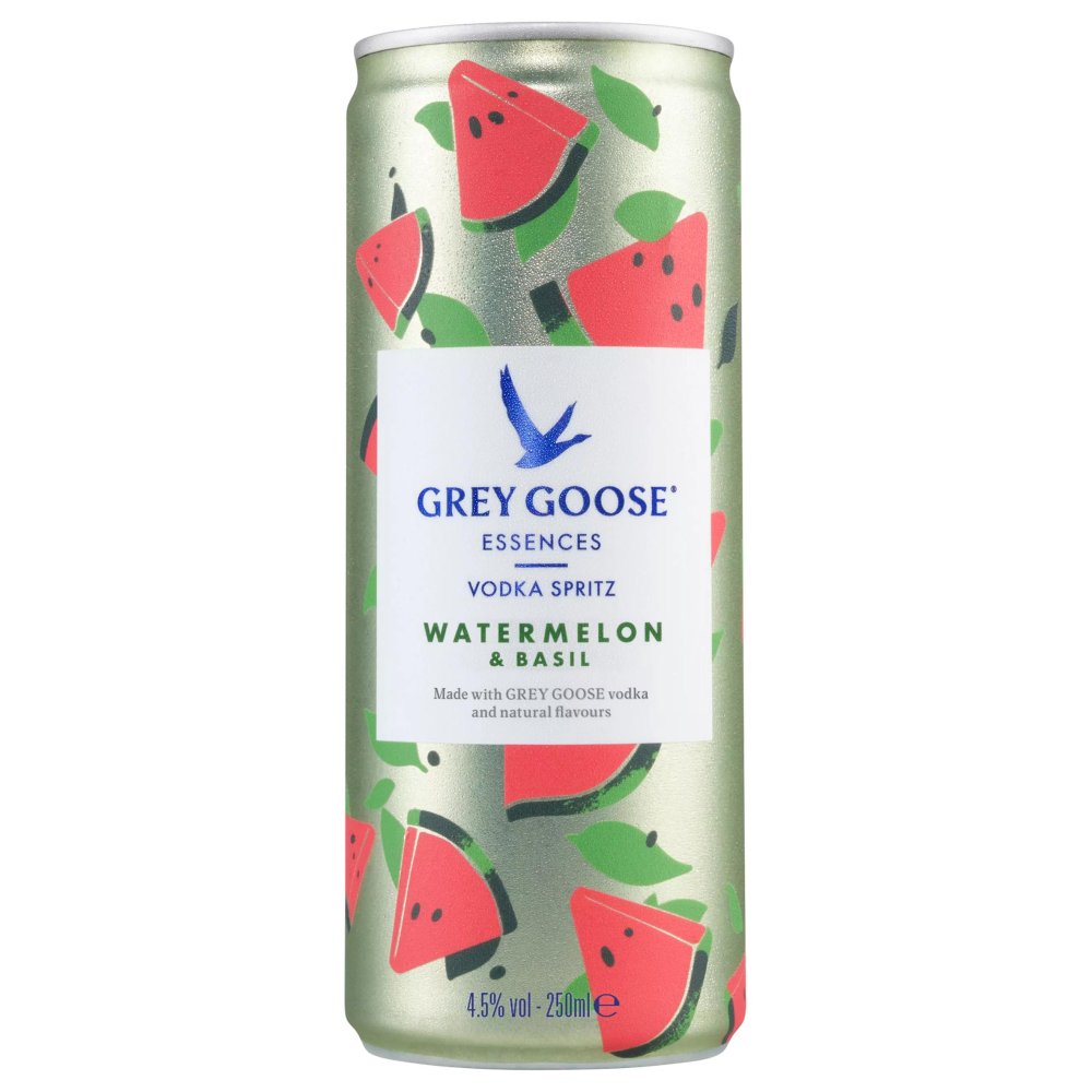 Grey Goose Essences Watermelon & Basil Spritz Cans 250ml — Buy Online at Majidrinks