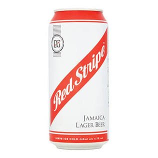 Red Stripe Jamaican Lager Cans