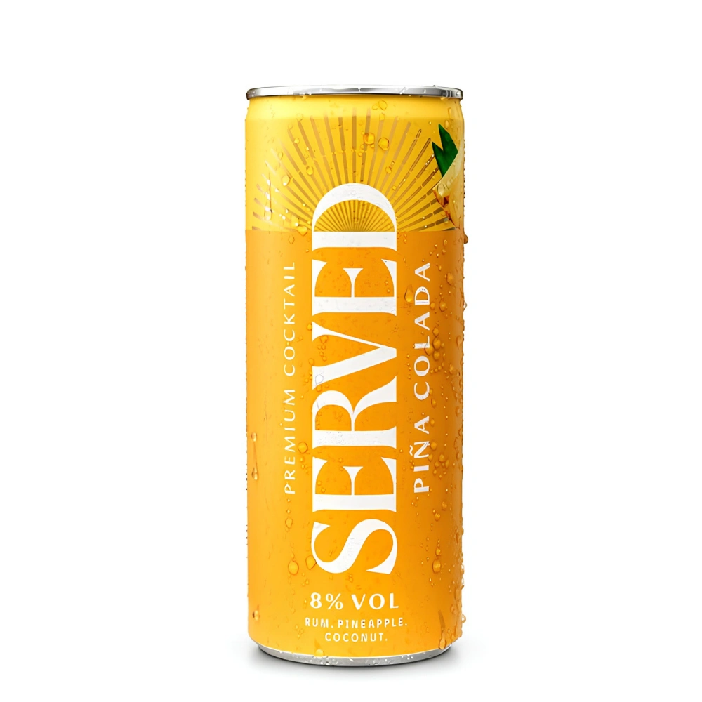 Served Piña Colada Cocktail 250ml — Buy Online at Majidrinks