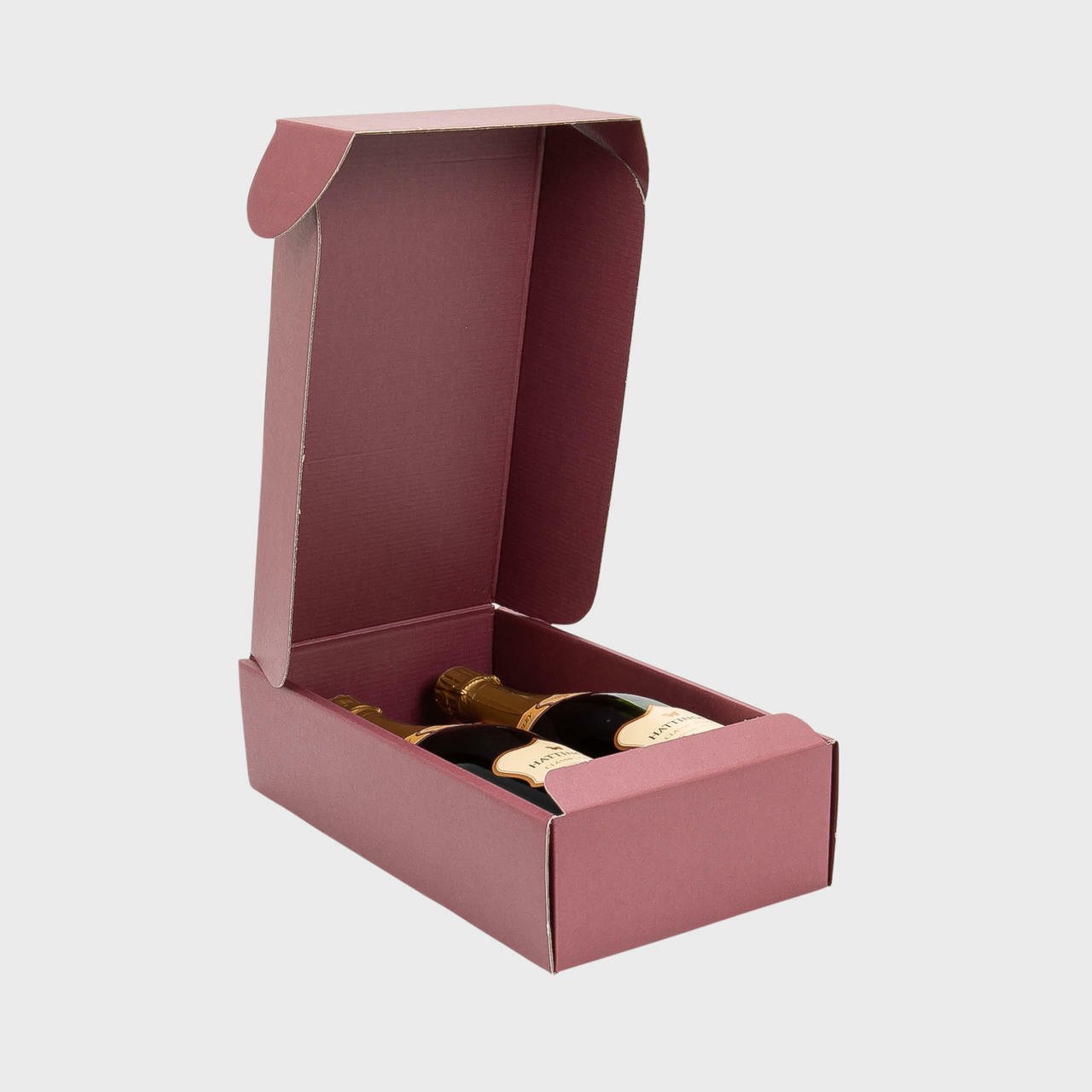 2-Bottle Wine Gift Box with Gift Tag